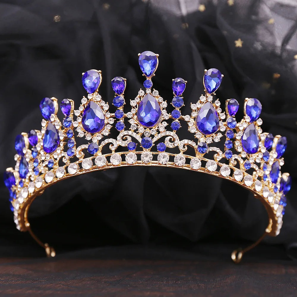 Women's Zinc Alloy Water Drop Pattern Tiaras Bridal Wedding Crown