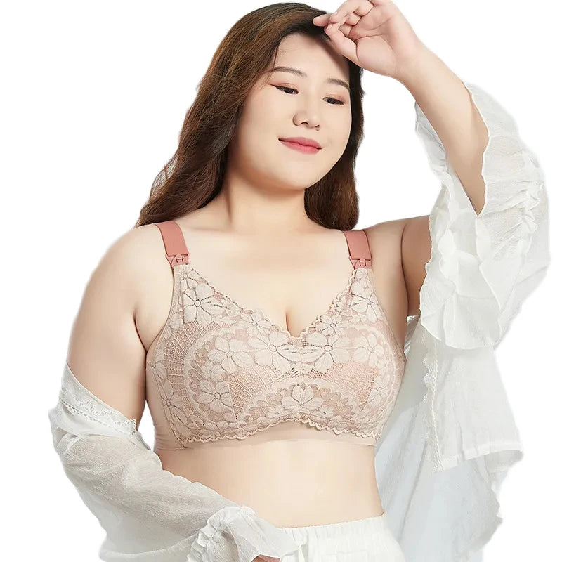 Women's Nylon Adjustable Straps Back Closure Breathable Bra