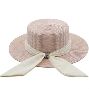 Women's Straw Solid Pattern Beach Casual Wear Foldable Sun Hats