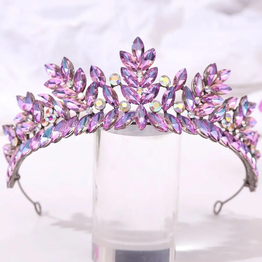 Women's Zinc Alloy Plant Pattern Tiaras Bridal Classic Crown