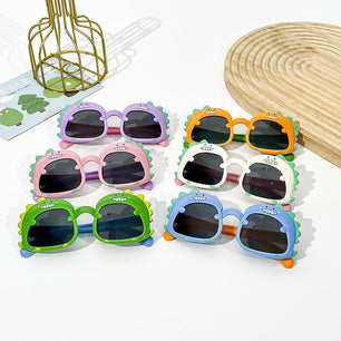 Kid's Polycarbonate Frame Square Shaped UV400 Classic Sunglasses