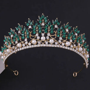 Women's Zinc Alloy Plant Pattern Tiaras Bridal Classic Crown