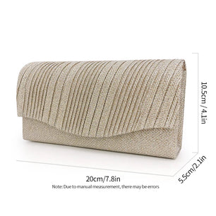 Women's Polyester Hasp Closure Rhinestone Classic Wedding Clutch