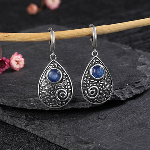 Women's Tibetan Silver Semi-Precious Stone Geometric Earrings