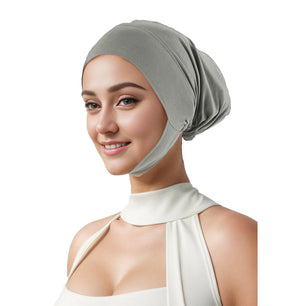 Women's Arabian Polyester Headwear Solid Pattern Casual Hijabs