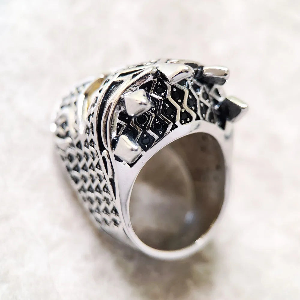 Women's 100% 925 Sterling Silver Classic Geometric Pattern Ring