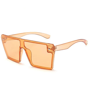 Women's Plastic Frame Acrylic Lens Square Shaped UV400 Sunglasses