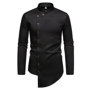 Men's Polyester Turndown Collar Full Sleeves Casual Wear Shirts