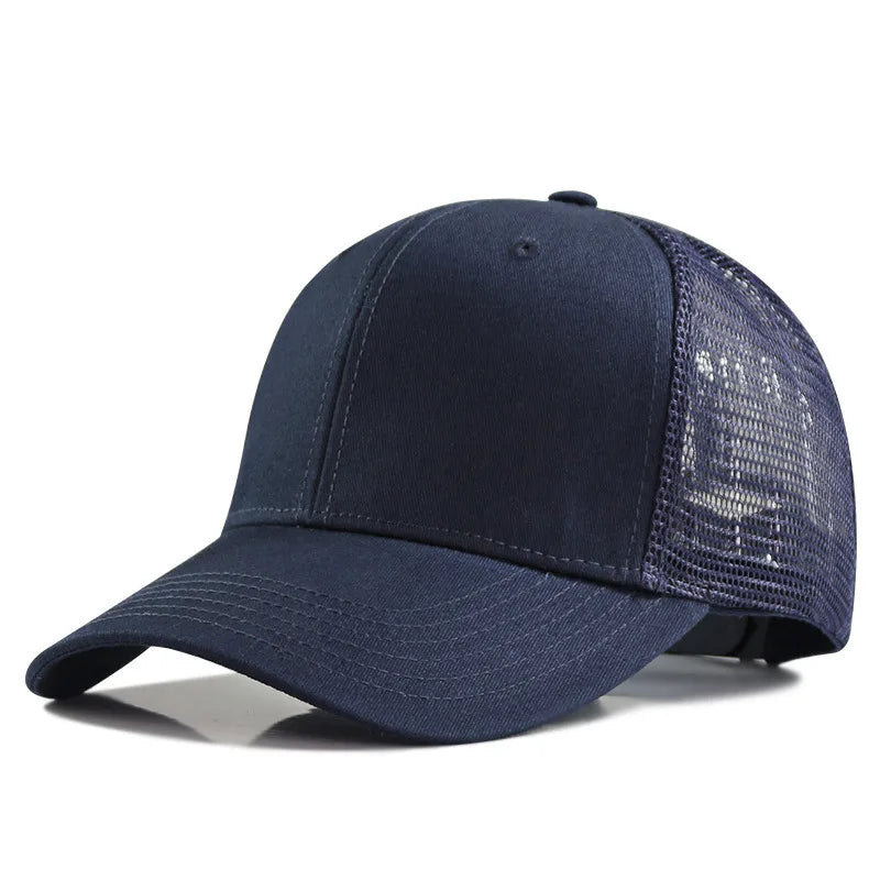 Men's Cotton Adjustable Breathable Patchwork Pattern Baseball Caps