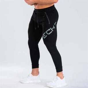 Men's Polyester Drawstring Closure Running Sportswear Leggings