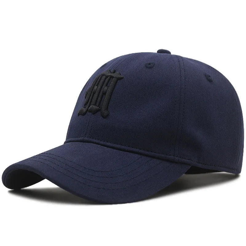 Men's Cotton Adjustable Strap Embroidery Pattern Baseball Caps