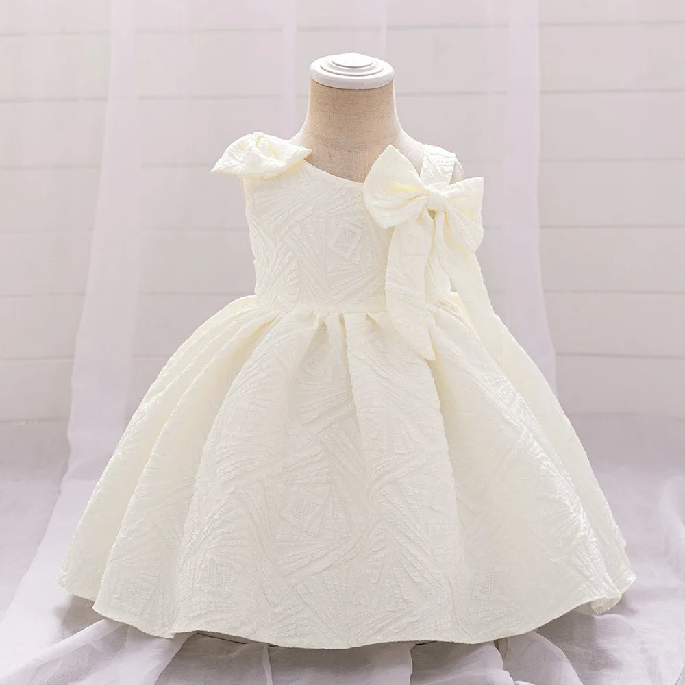 Baby Girl's Polyester O-Neck Sleeveless Printed Princess Dress