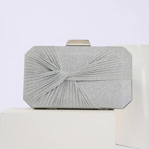 Women's Polyester Hasp Closure Sequined Bridal Wedding Clutch