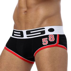 Men's Cotton Digits Pattern Underpants Underwear Boxer Shorts