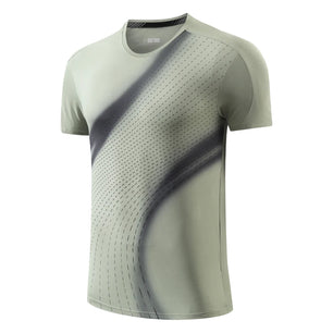 Men's Polyester Short Sleeve Pullover Closure Sportswear T-Shirt