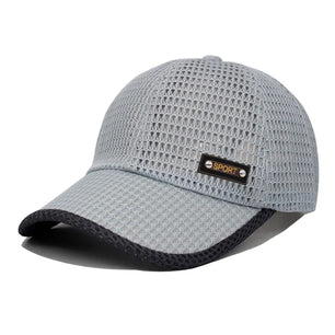 Men's Polyester Adjustable Strap Plaid Pattern Snapback Cap