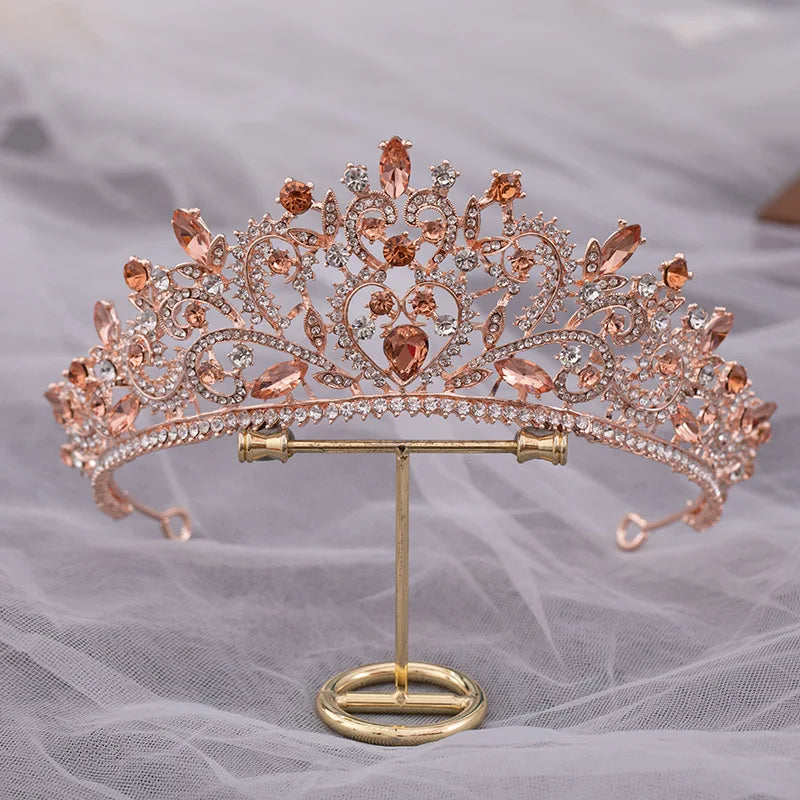 Women's Zinc Alloy Plant Pattern Tiaras Bridal Classic Crown