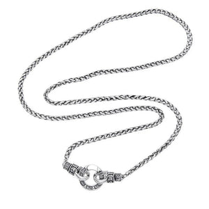 Women's 100% 925 Sterling Silver Geometric Pattern Necklace