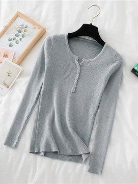 Women's Polyester V-Neck Full Sleeves Solid Pattern Sweater