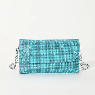 Women's PU Hasp Closure Sequined Pattern Trendy Shoulder Bags