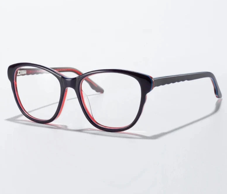 Kid's Cat Eye Acetate Frame Light Blocking Trendy Computer Glasses