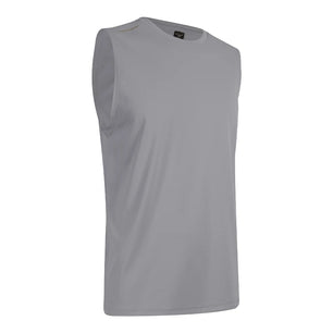 Men's Polyester O-Neck Sleeveless Breathable Fitness Sport Tops