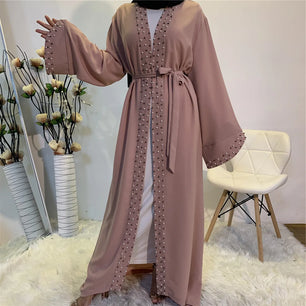 Women's Arabian Polyester Full Sleeve Embroidered Pattern Abaya