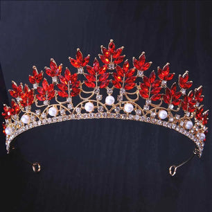 Women's Zinc Alloy Plant Pattern Tiaras Bridal Classic Crown