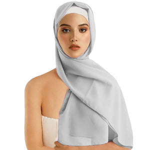 Women's Polyester Head Wrap Quick-Dry Solid Pattern Trendy Scarves