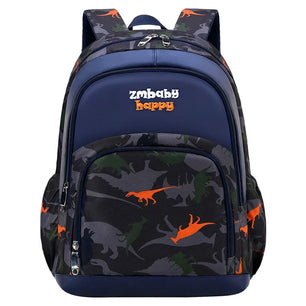 Kid's Nylon Zipper Closure Animal Pattern Trendy School Backpack