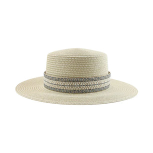 Women's Straw Solid Pattern Glamorous Sun Protection Brim Hat