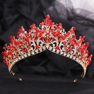 Women's Zinc Alloy Water Drop Pattern Tiaras Bridal Classic Crown