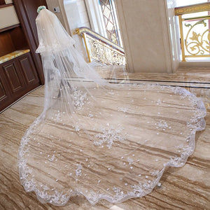 Women's Polyester Lace Edge Two-Layer  Blusher Wedding Veils