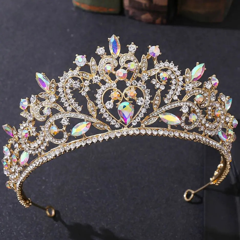 Women's Zinc Alloy Plant Pattern Tiaras Bridal Classic Crown