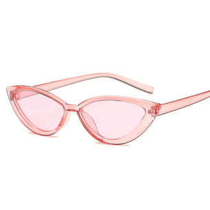 Women's Cat Eye Plastic Frame Retro Shades Trendy Sunglasses