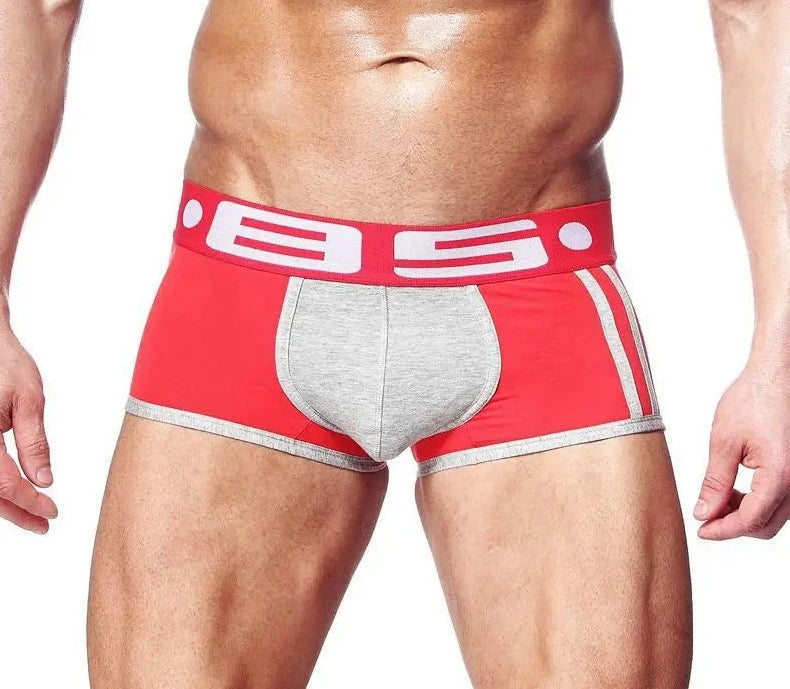 Men's 1 Pc Cotton Letter Pattern Quick-Dry Underwear Boxer Shorts