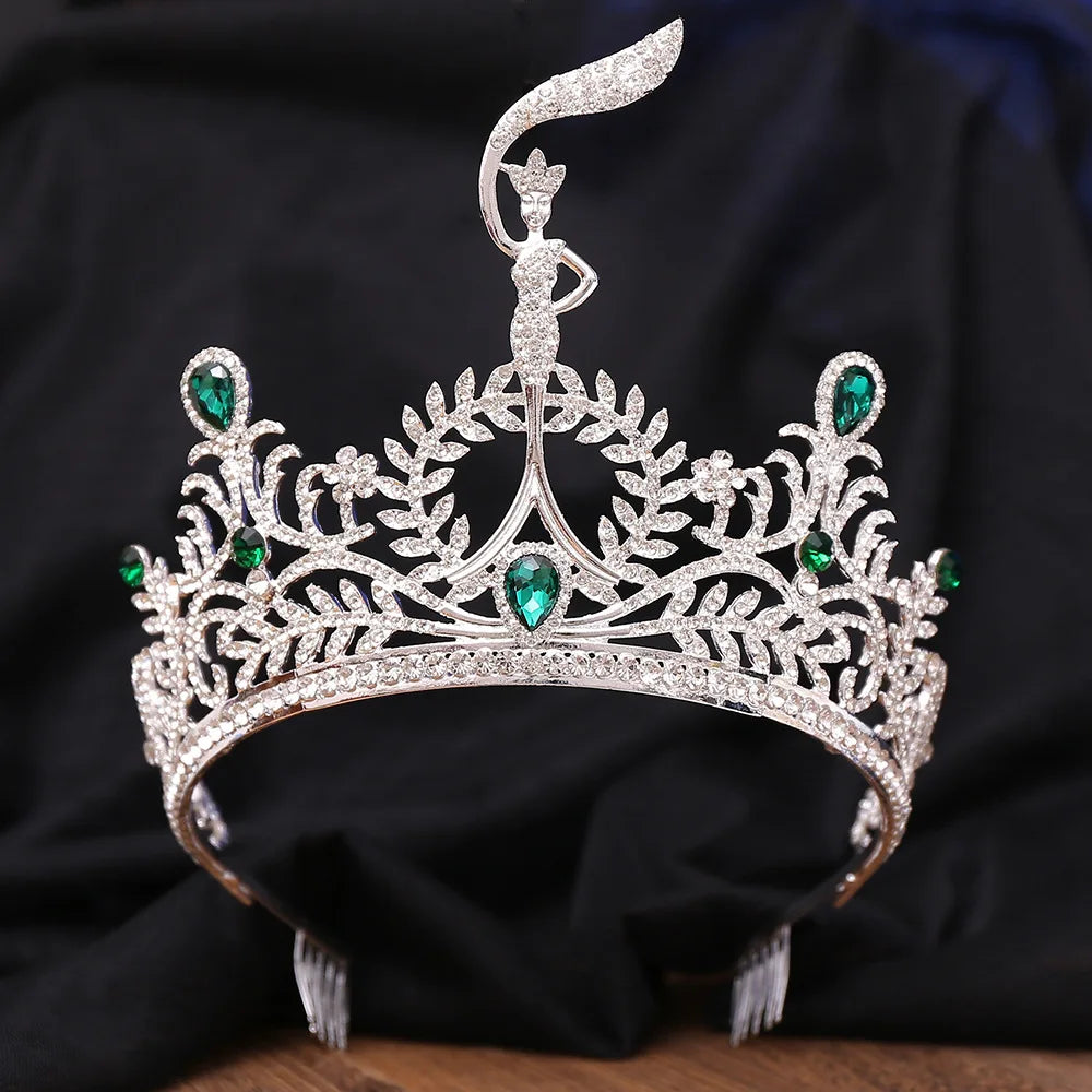 Women's Zinc Alloy Water Drop Pattern Tiaras Bridal Classic Crown