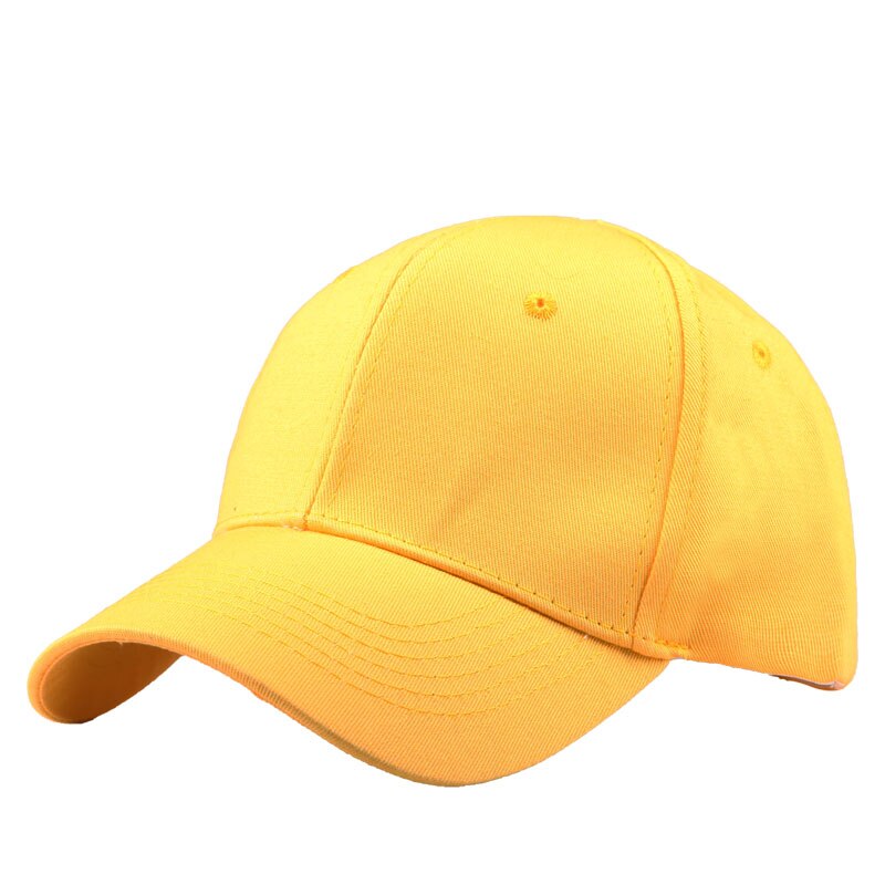 Men's Cotton Adjustable Strap Sun Protection Solid Baseball Cap