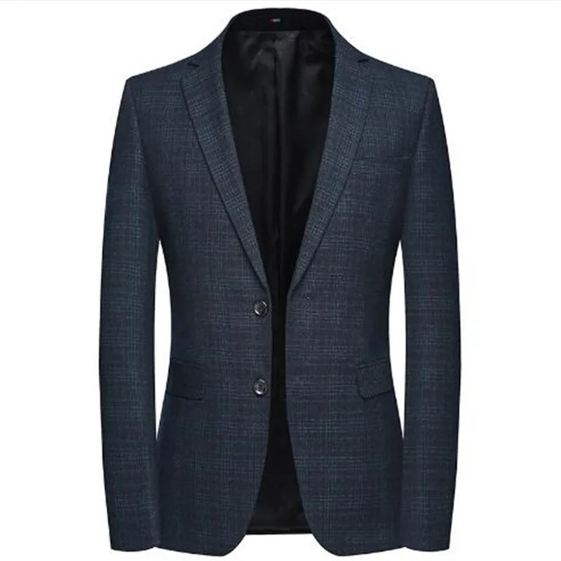 Men's Cotton Full Sleeves Single Breasted Slim Fit Wedding Blazer