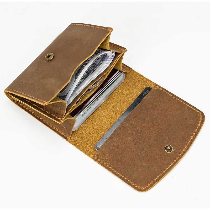 Women's Genuine Leather Zipper Closure Solid Pattern Wallets