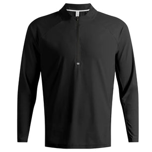 Men's Microfiber Long Sleeves Breathable Gym Solid Pattern Shirt