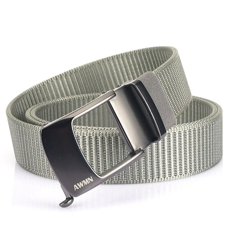 Men's Canvas Automatic Buckle Solid Pattern Casual Wear Belts