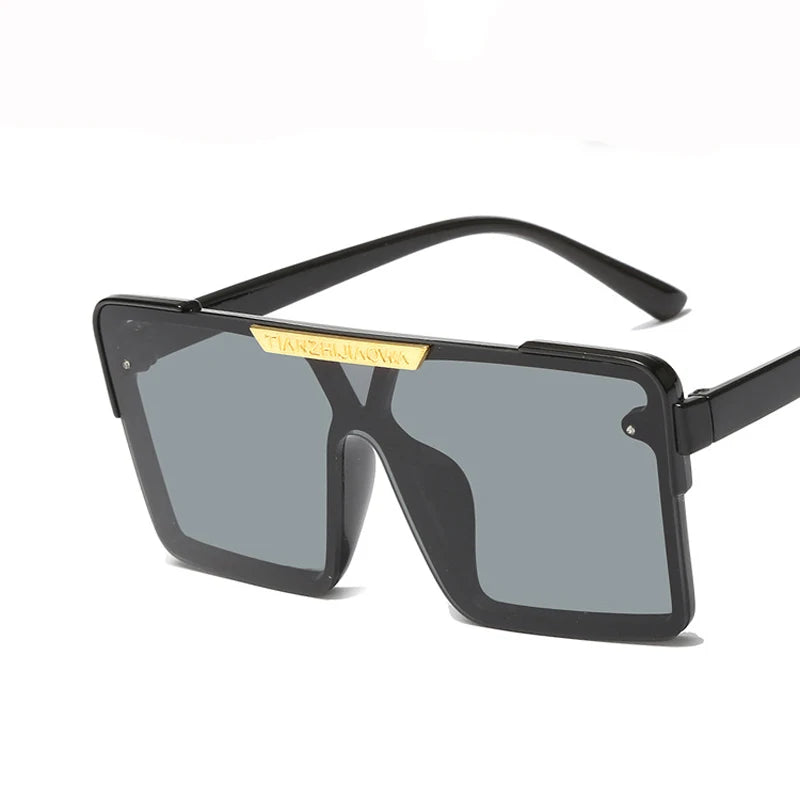 Kid's Resin Frame Acrylic Lens Square Shaped UV400 Sunglasses