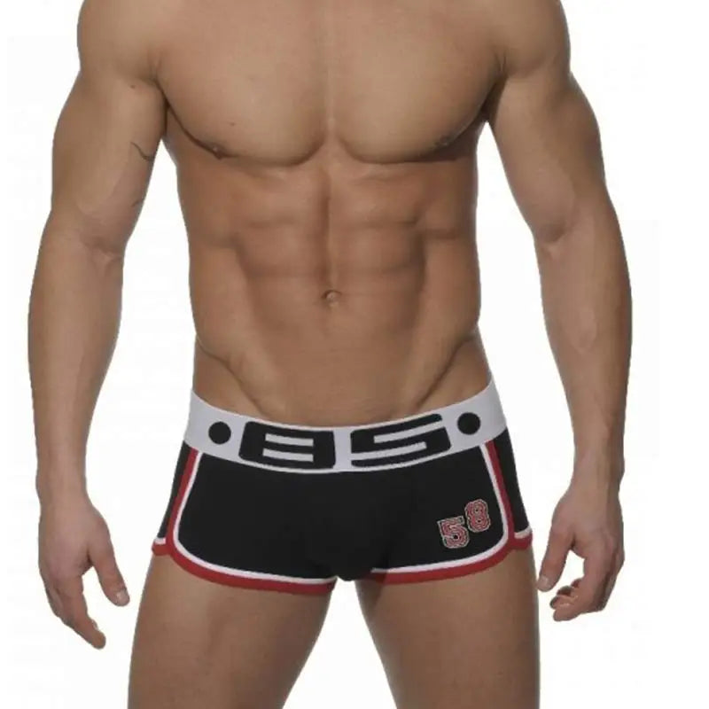 Men's Cotton Digits Pattern Underpants Underwear Boxer Shorts