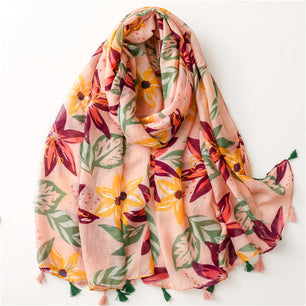 Women's Silk Head Wrap Printed Pattern Trendy Beach Scarves