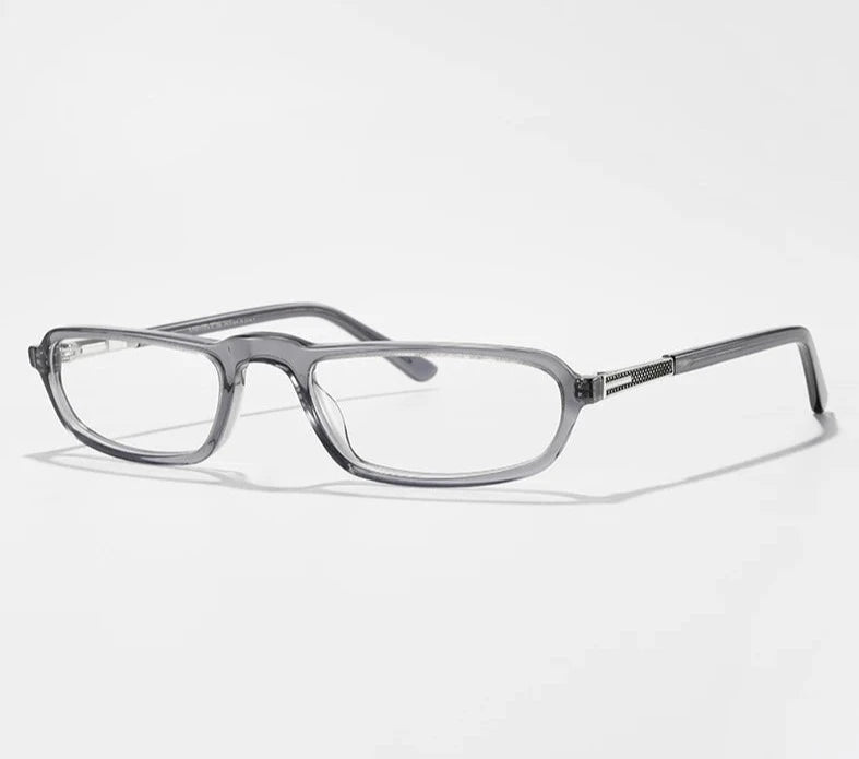 Men's Plastic Frame Full-Rim Rectangle Shaped Ultra-Light Glasses