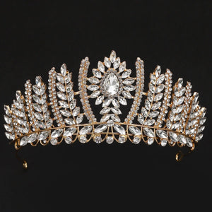 Women's Crystal Zinc Alloy Geometric Pattern Bridal Wedding Crown