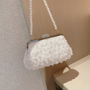 Women's Polyester Hasp Closure Floral Pattern Luxury Handbag