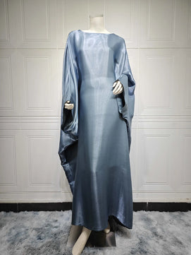 Women's Arabian Polyester Full Sleeve Solid Pattern Casual Dress