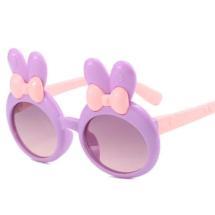 Kid's Polycarbonate Frame Lens Oval Shaped Party Sunglasses